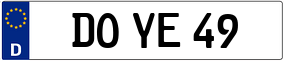 Truck License Plate